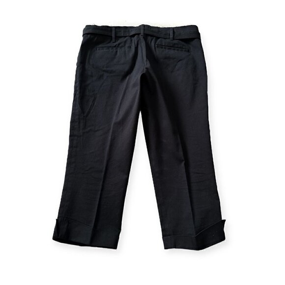 Prada Blue Cropped Cotton Pants, Size Italian 46/L, with matching belt - Picture 6 of 16